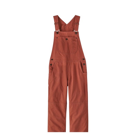 Patagonia Denim - Patagonia All Seasons Hemp Canvas Bib Overalls Womens XS Rust Red Utility